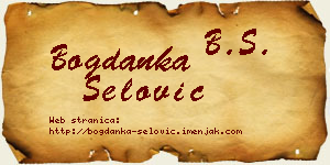 Bogdanka Šelović vizit kartica